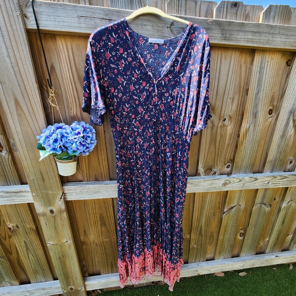 R. Vivimos flowy print dress size XL